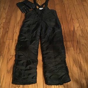 Men’s Black Vintage Ski Overalls